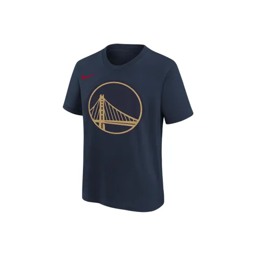 Nike x NBA Golden State Warriors T-Shirt FW24 University Navy Teenagers