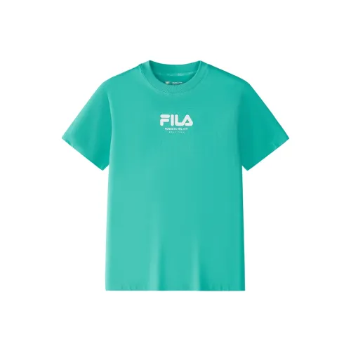 FILA KIDS x YUANTIANZHI LIANMINGKUAN Футболка Атлантический Зеленый
