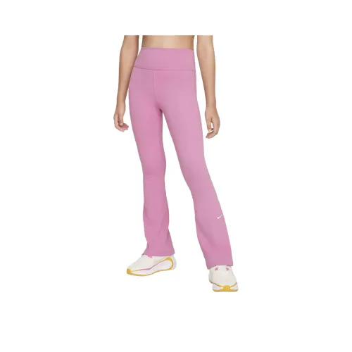 Nike Леггинсы Dri Fit One Подростки Таинственный Фламинго Красный Белый
