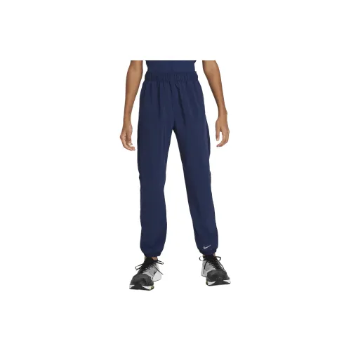 NIKE Blue Kids Вязаные Тренировочные Брюки