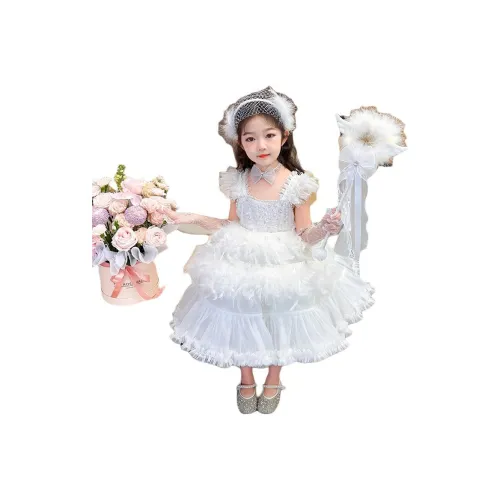 Jiao Ni Платье Белый Children Возраст 3-7 лет