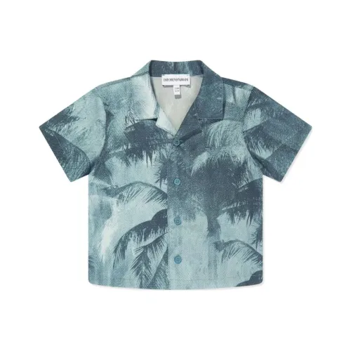 EMPORIO ARMANI Рубашка Туркуазный Синий Зеленый Младенец и Малыш