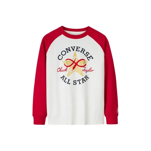 Converse CNY New Year's Collection T-Shirt Классический стиль Белый Подростки
