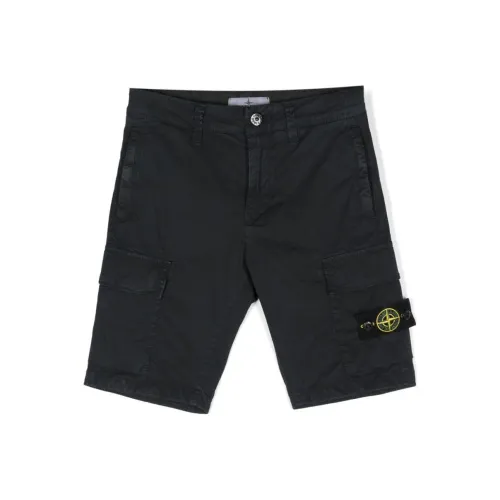 STONE ISLAND Шорты Детские Черные