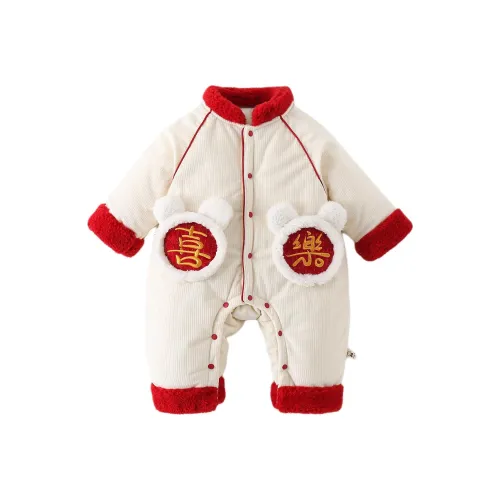 XiaoJinBu Комбинезон Ecru для младенцев и малышей