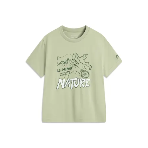 LINING YOUNG Sportlife T-Shirt SS25 Desert Green
