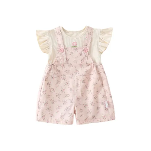 XiaoJinBu Повседневная спортивная одежда 2 штуки розовый для младенцев и малышей