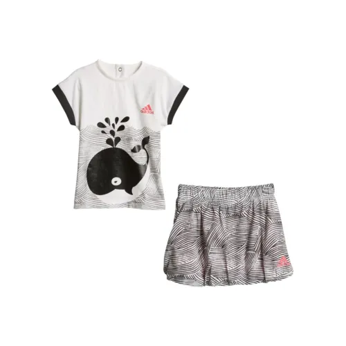 Комплект для малышей и детей дошкольного возраста Adidas с юбкой белый черный естественный розовый