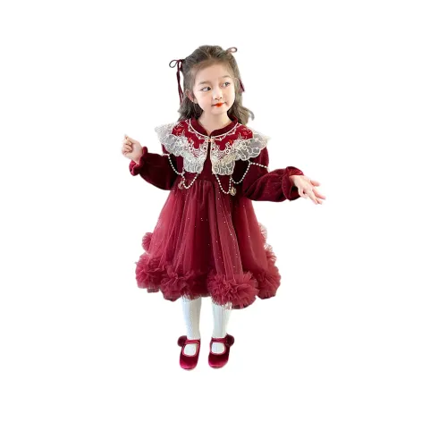 Lanza Платье Красное для детей 3-7 лет