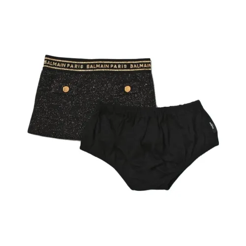 BALMAIN Черные Kids Юбки