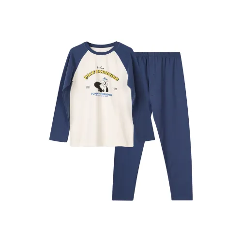 Red Bean Нижнее белье Набор Radish Синий Подростки