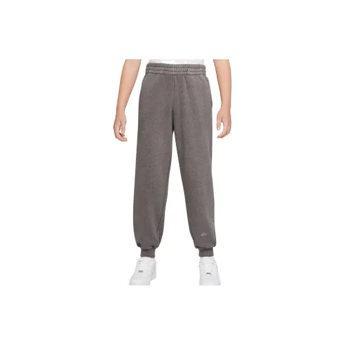 NIKE Серые Kids Вязаные Тренировочные Брюки