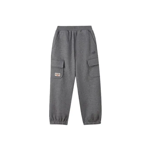 Детские 3-7 лет New Balance Вязаные тренировочные штаны NB Темно-серый