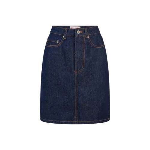 Rouje DENISETTE Юбка Джинсовая Короткая Юбка Женская Синяя