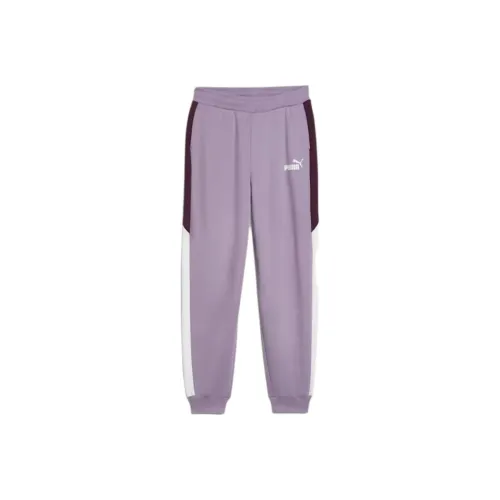 PUMA POWER Вязаные тренировочные брюки светло-фиолетового и красного цвета для детей 3-7 лет