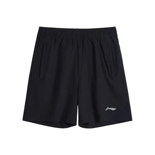 Унисекс LINING YOUNG Вязаные Спортивные Штаны Черные