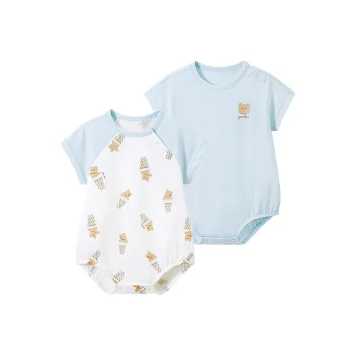 YeeHoO Комбинезон 2 шт Синий Медвежонок Короткий Промежность Оболочка Infant And Toddler