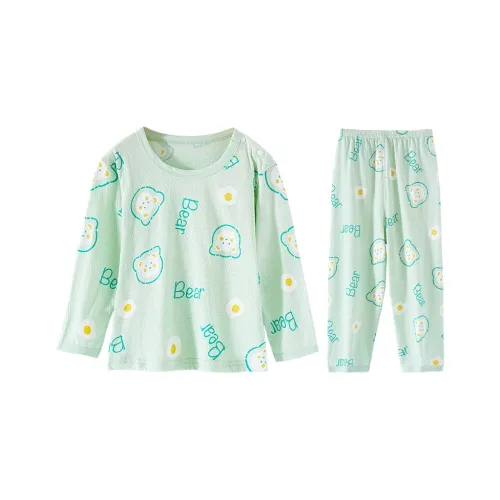 Deesha Длинный рукав Пижама Домашний комплект Зеленый для детей 3-7 лет