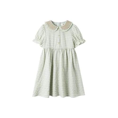 Annil Платье Зеленый Тон Сетка Children Возраст 3-7 лет