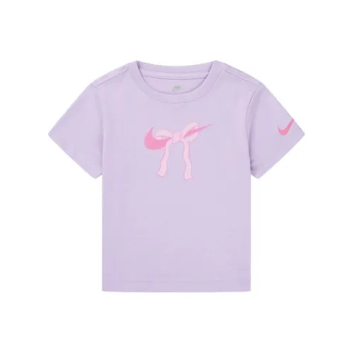 NIKE Светло-фиолетовые Детские Т-рубашки Pre School
