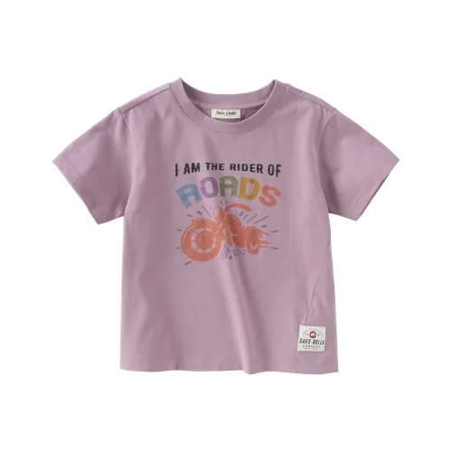 DAVE BELLA T-рубашка серая и фиолетовая для детей 3-7 лет