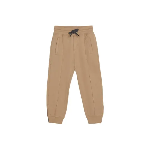 BRUNELLO CUCINELLI FW23 Вязаные спортивные брюки для детей коричневые