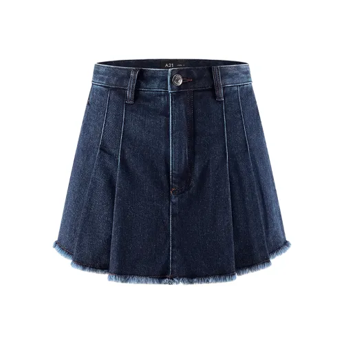 A21 Джинсовые шорты Женские Особенный Темно-синий