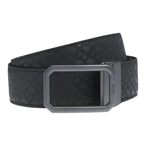 Hugo Boss Кожаные ремни Унисекс Черный 3,5CM