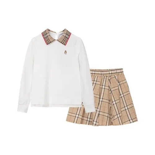 Детский комплект Hush Puppies для детей 3-7 лет с юбкой натуральный белый