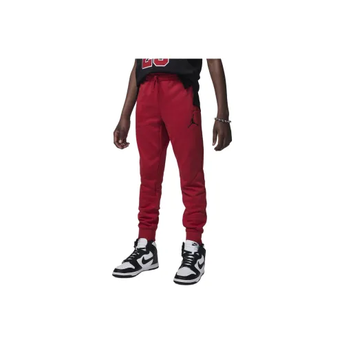 Детский Jordan Вязаные Тренировочные Штаны Sport Crossover Фитнес Штаны Красные