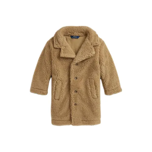 Пальто Polo Ralph Lauren Коричнево-желтое для детей