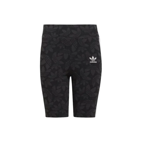 Adidas Originals Шорты Подростки Углеродное волокно Черный Белый