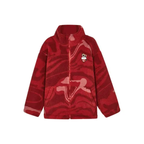 Skechers Kids' Топ CNY Красный Розовый Змеиная Кожа Цветочный Принт Подростки