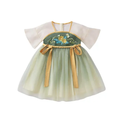 JELLYBABY Зеленый Kids Ханьфу