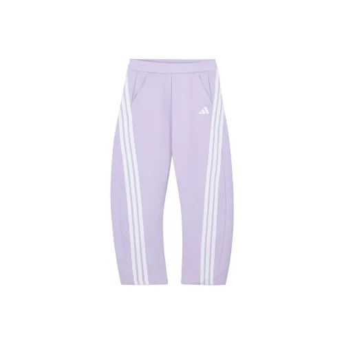 Adidas Вязаные Спортивные Штаны Светло-Фиолетовые