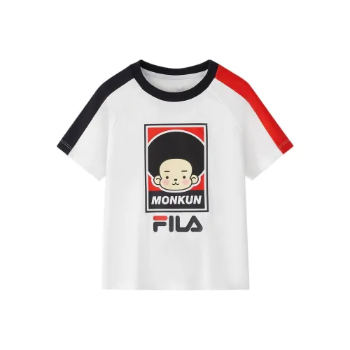 FILA KIDS T-рубашка стандартная белая для детей 3-7 лет