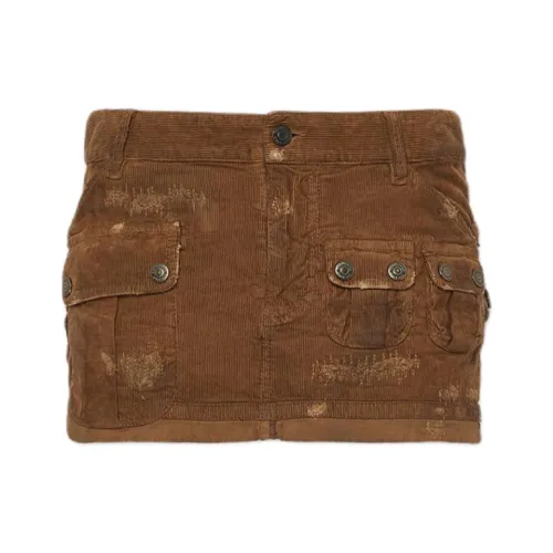 DSQUARED 2 Карго Короткие Юбки Женские Умбра