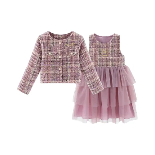 Детский комплект Disney с юбкой 3-7 лет фиолетовый