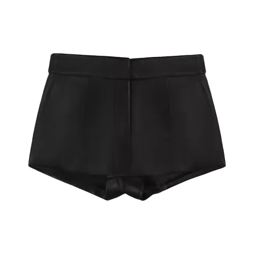 CALLED BACK Кожаные короткие юбки Женские Черный
