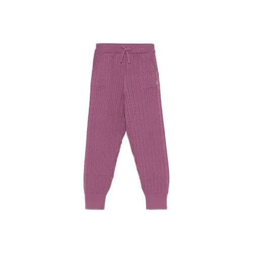 Детские вязаные тренировочные штаны Polo Ralph Lauren виноградный фиолетовый