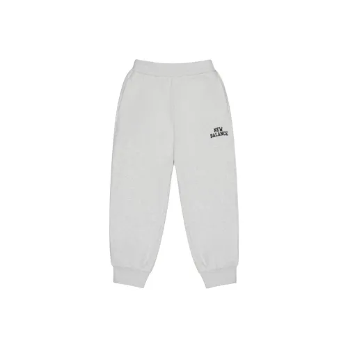 Детские 3-7 лет New Balance совместный бренд Вязаные тренировочные штаны Серый