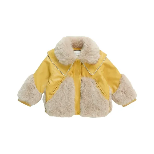 Jiao Ni Пальто Желтое для детей 3-7 лет