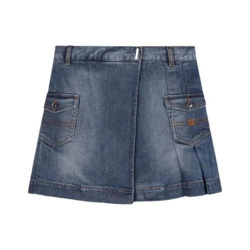 Givenchy SS24 Юбка Детская Морской Синий