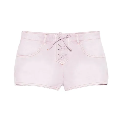 ISABEL MARANT Светло-розовые Женские Джинсовые Шорты