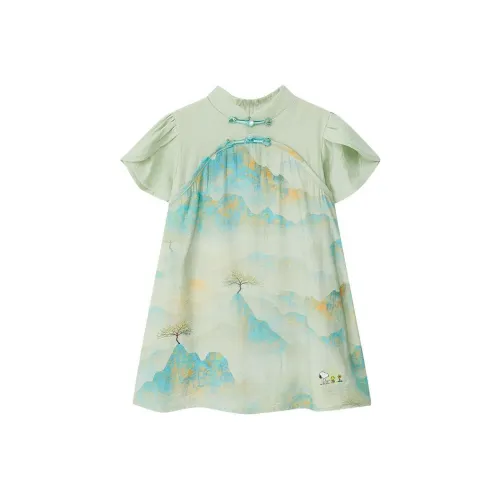 SNOOPY Платье Цвет изображения Children Aged 3-7 лет