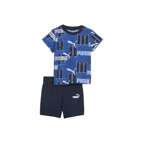 PUMA KIDS Комплекты Younger 2 предмета MINICATS Логотип LAB Набор для малышей Синий Набор для новорожденных и малышей