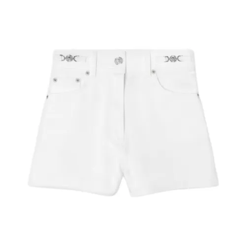 VERSACE Джинсовые шорты Женские Белые