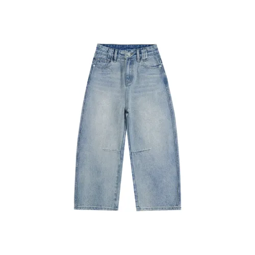 SHIJI Джинсовые шорты Женские Светло-синие Капри Штаны