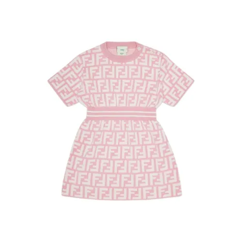 FENDI Платье SS25 Розовый Infant и Toddler