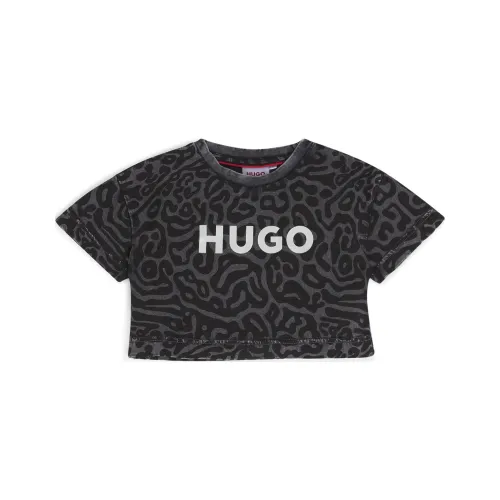 HUGO BOSS Черные Детские Рубашки T